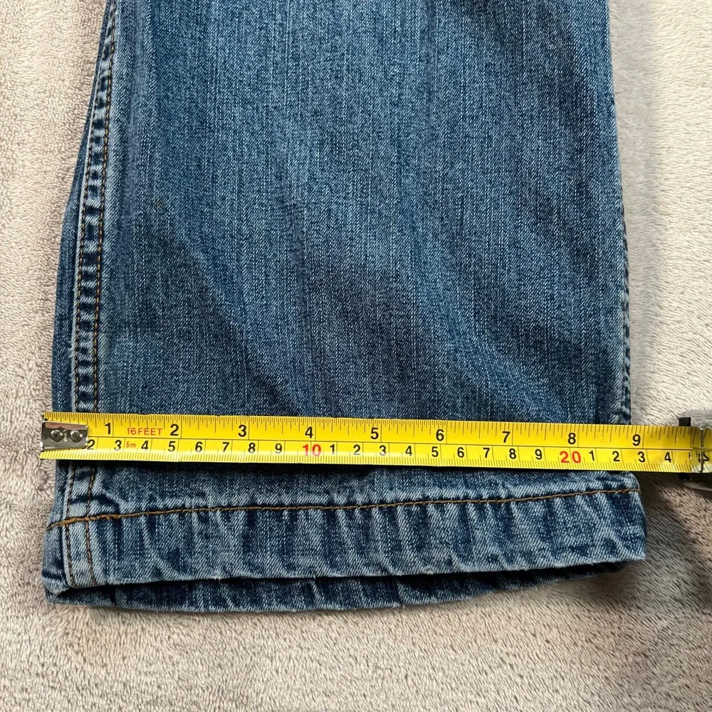 Chaps Denim Carpenter Jeans Mens Size 32x34 Blue Hammer Loop Straight Leg Cotton